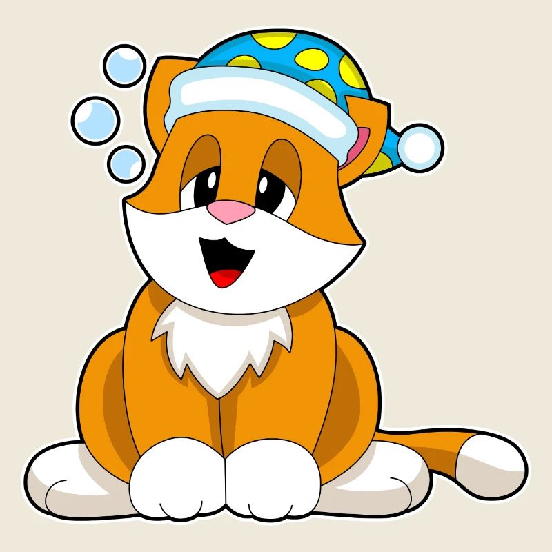 Bonnet de nuit pour chat