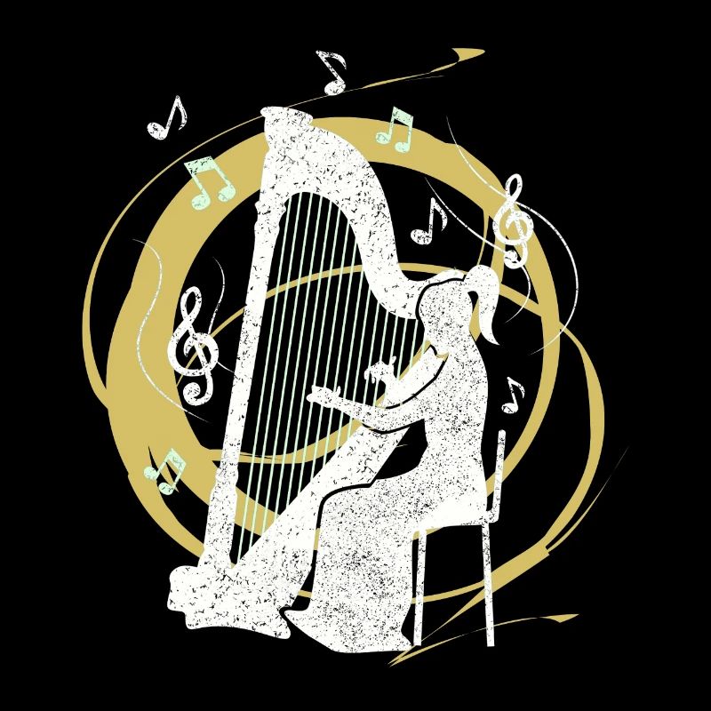 Harpist harp