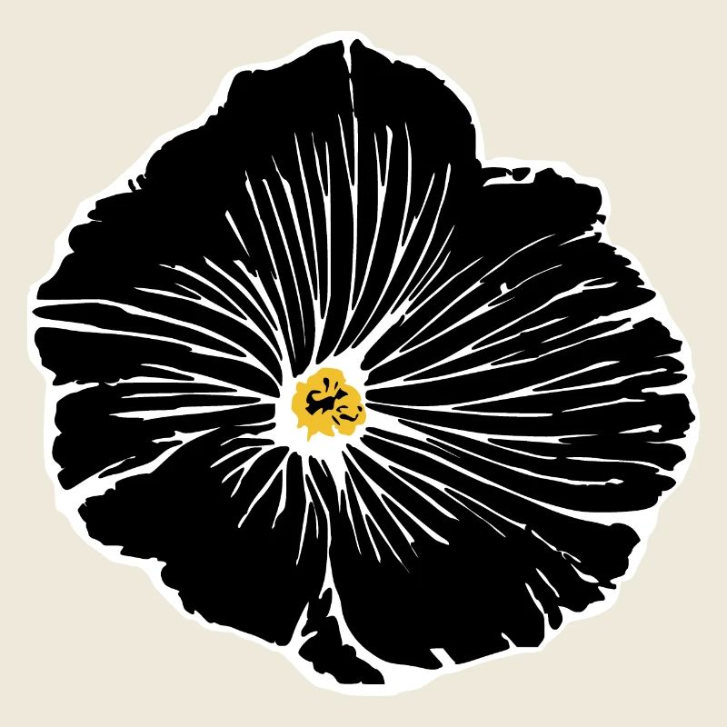 Fleur, Noir, Fleurs, Noir, Fleur