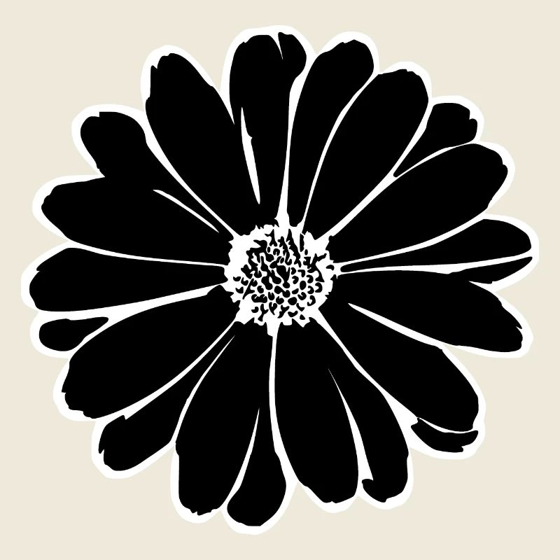 Fleur, Noir, Fleurs, Noir, Fleur