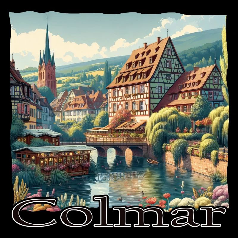 Colmar Old Town Charm & Colonial Style Architecture