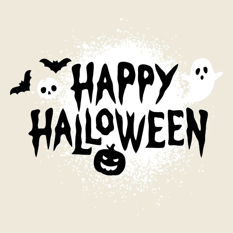 Fantômes d’Halloween effrayants et conception de citrouilles