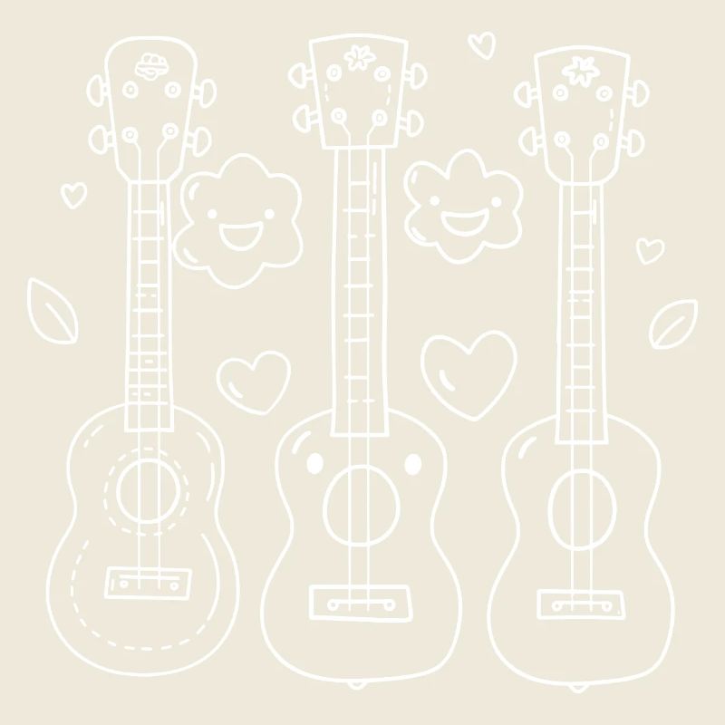Cartoon Ukulele