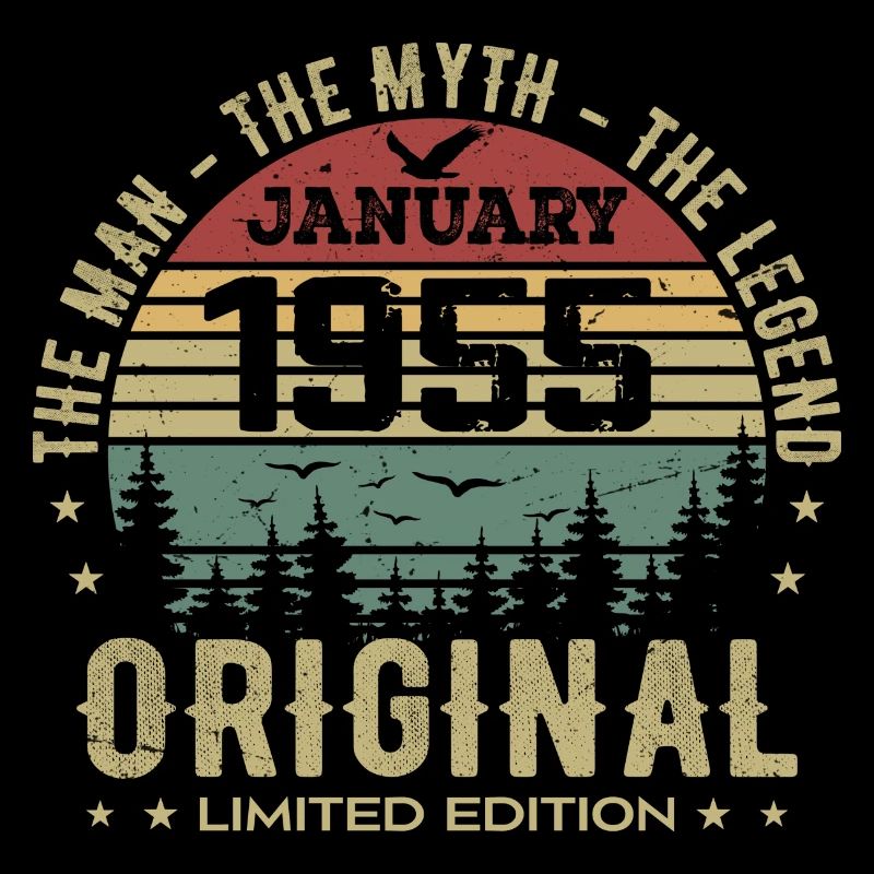 Cadeau D'anniversaire 70 ans, Nées En Janvier 1955