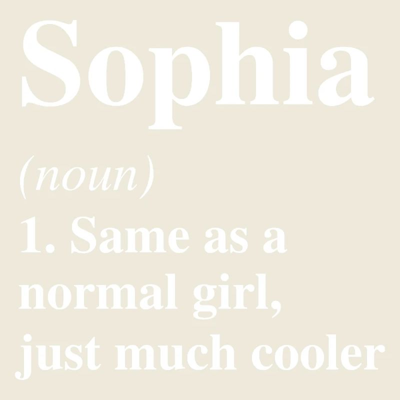 Sophia Definition Cooler Name Spruch Geschenk