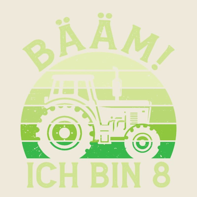 Ich bin 8 Jahre Drei Junge 8. Geburtstag Traktor
