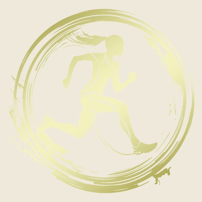 Silhouette de marathon de course à pied