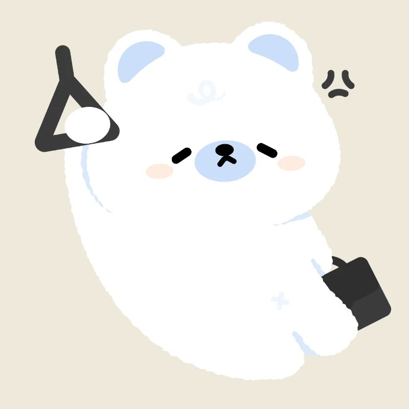 Tired Sleepy Polar commute