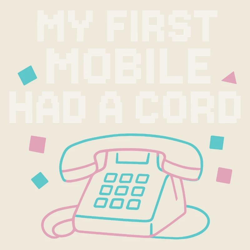 My first phone had a cable