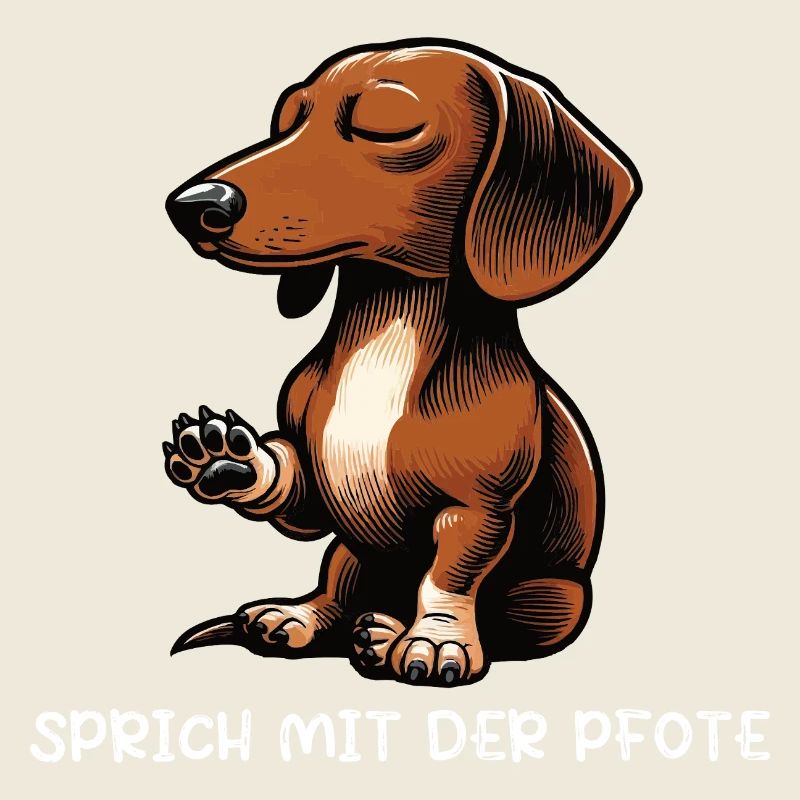 Sprich mit der Pfote Dackel Dackelbesitzer Teckel