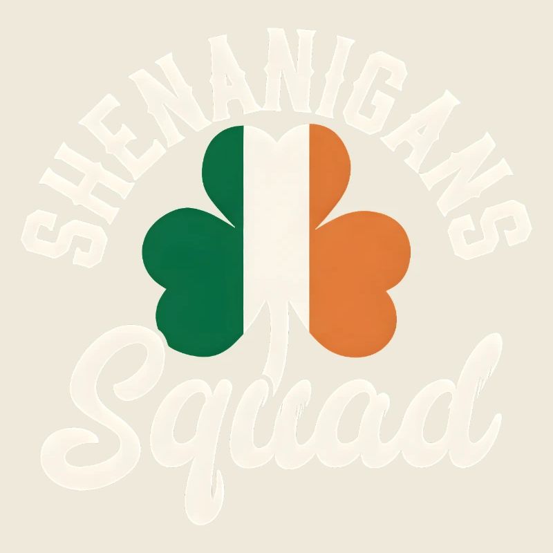 Irish Shenanigans Squad Shamrock Design
