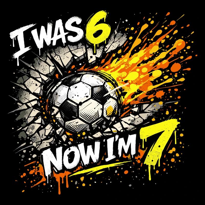 Fussball Geburtstag 6 7 Junge Soccer Meme Geschenk