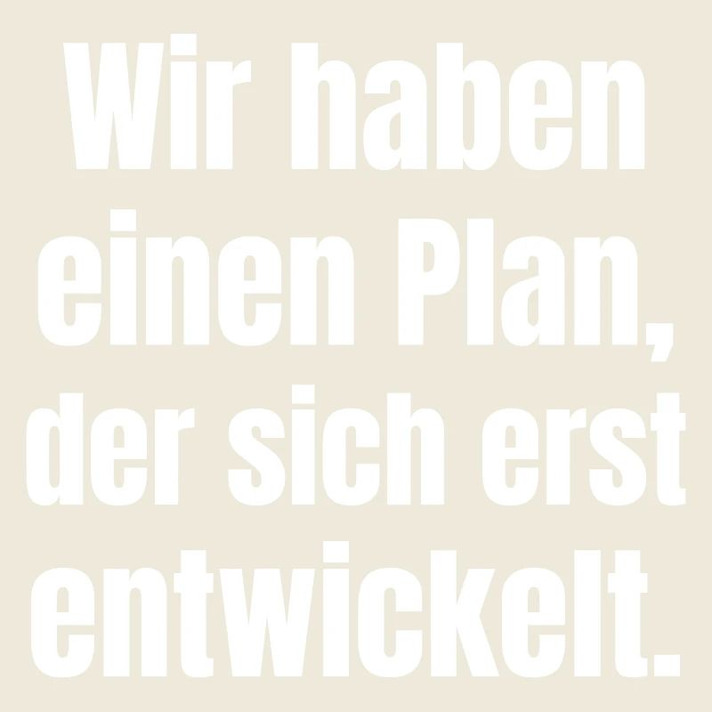 We have a plan that is only developing