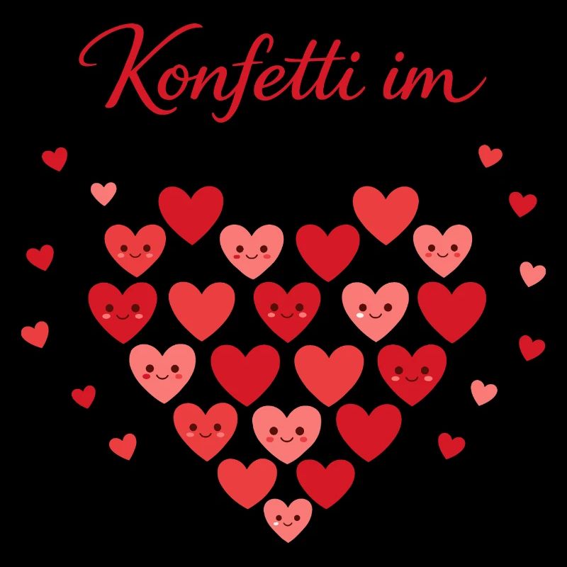 Konfetti im Herzen Karneval Geschenk