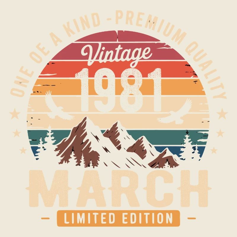 Mars 1981 Cadeau 45eme Anniversaire March 1981