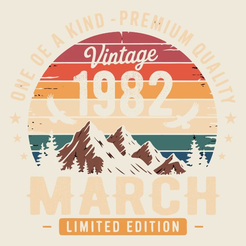 Mars 1982 Cadeau 44eme Anniversaire March 1982