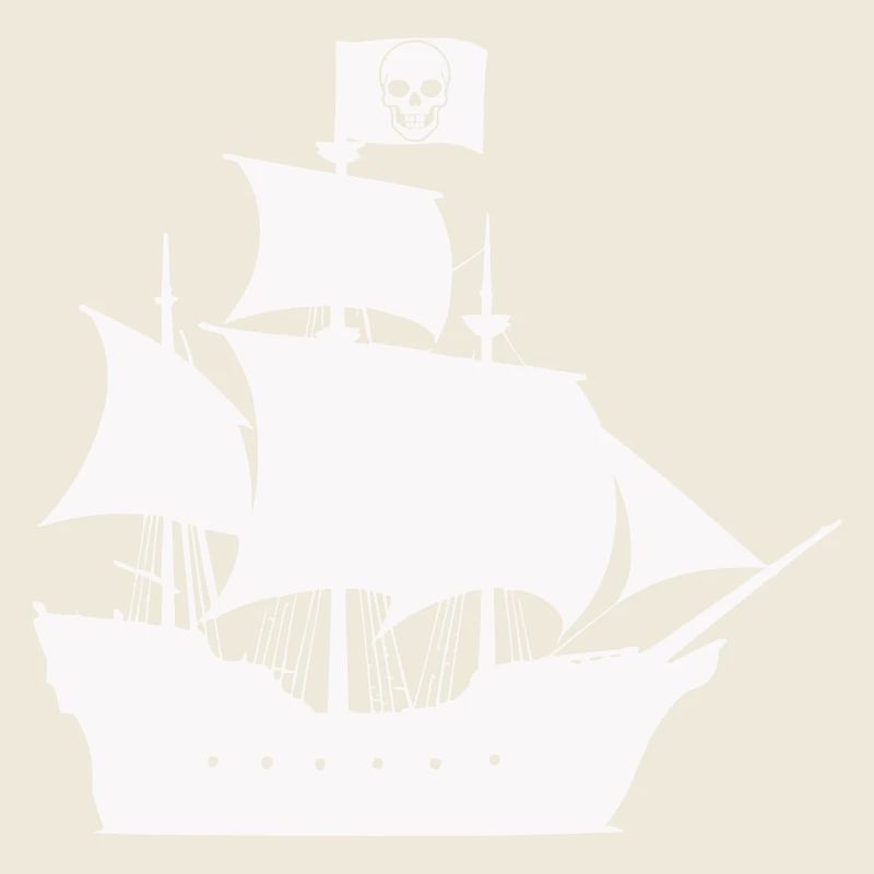 Silhouette du navire pirate