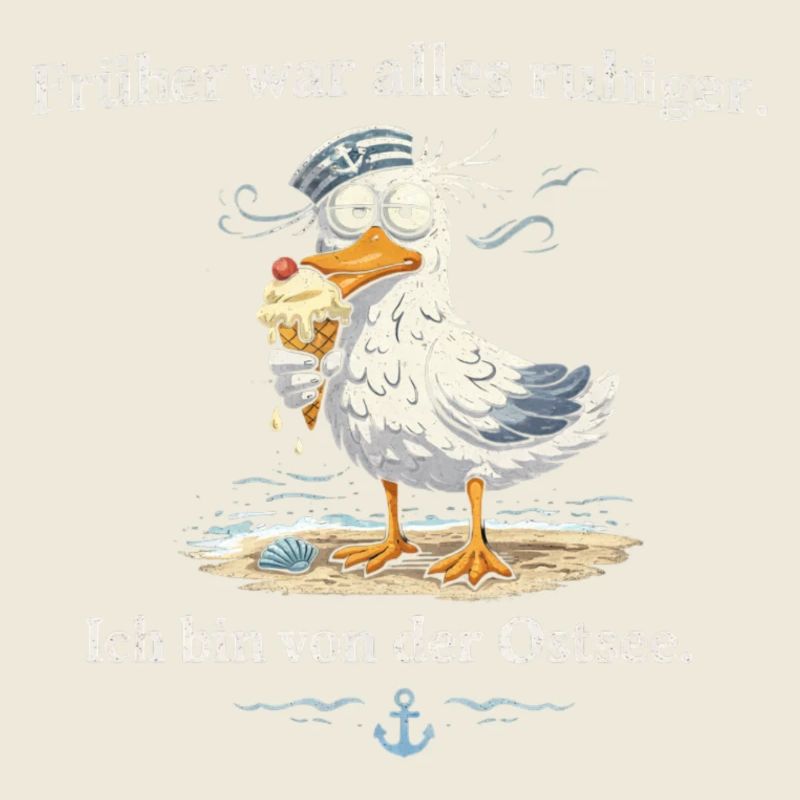 Ostsee Möwe mit Eis früher war alles ruhiger