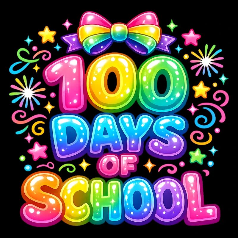100 Jours d'École Arc-en-Ciel Magique