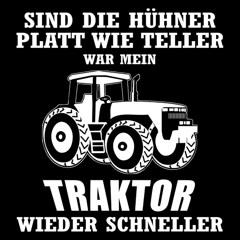 Sind die Hühner Platt wie Teller.. - Geschenk