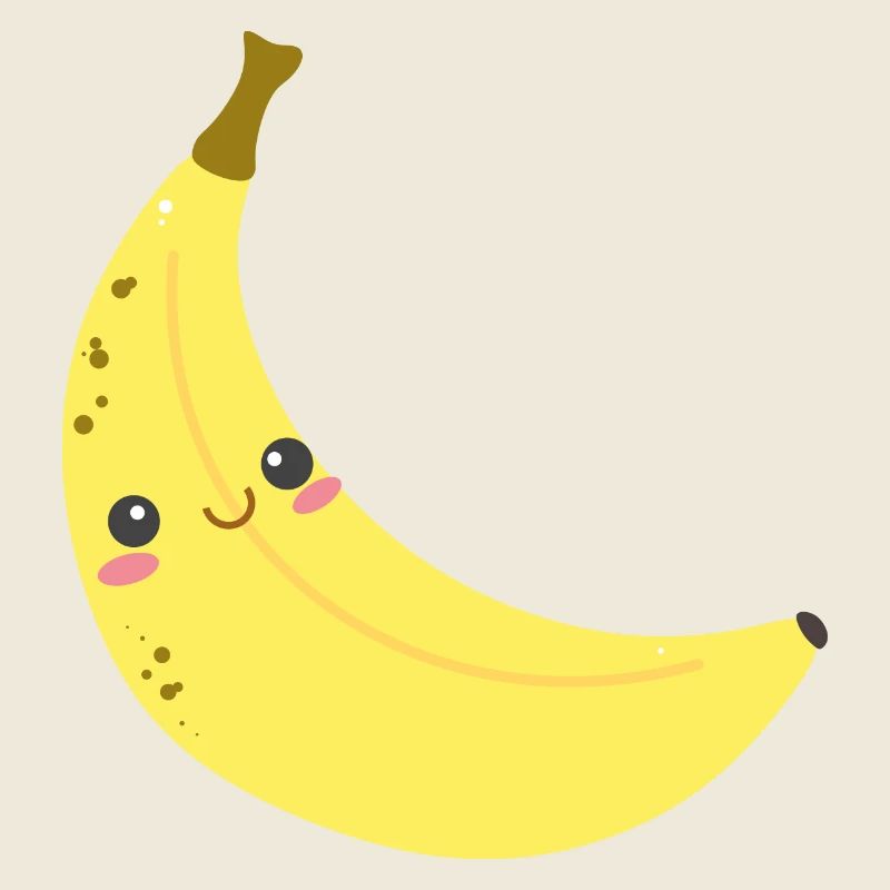 Banane heureuse parfaite pour les enfants