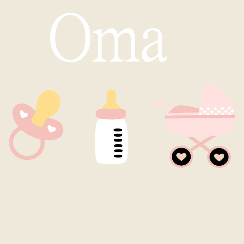 Oma 2023 Geburt Mädchen Vorlage personalisierbar