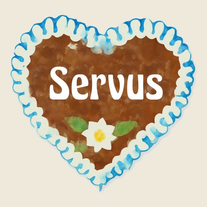 Lebkuchenherz Servus