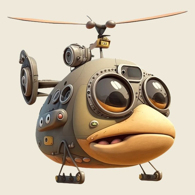 Comic Helicopter