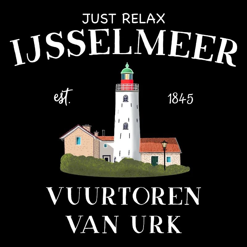 Urk Lighthouse, IJsselmeer Netherlands, Drawing