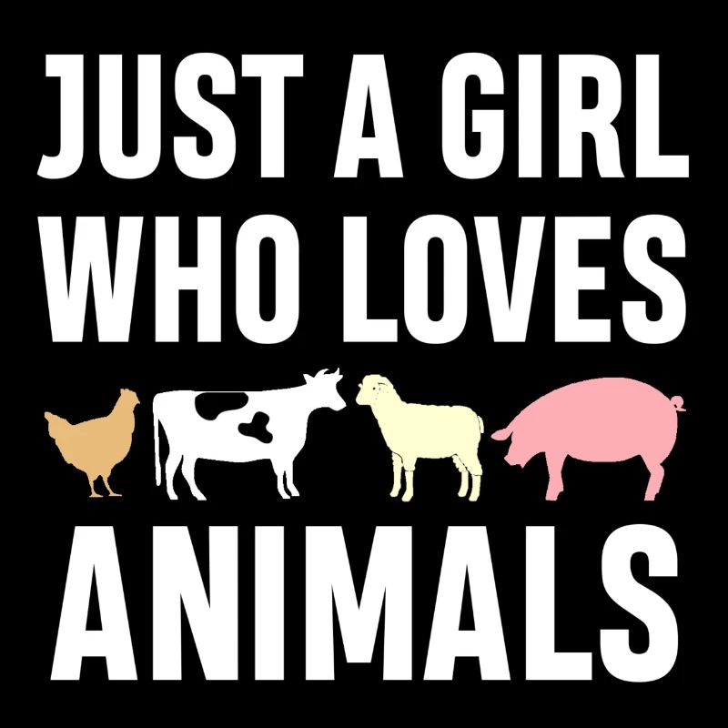 Vegetarier. Nur ein Mädchen, das Tiere liebt