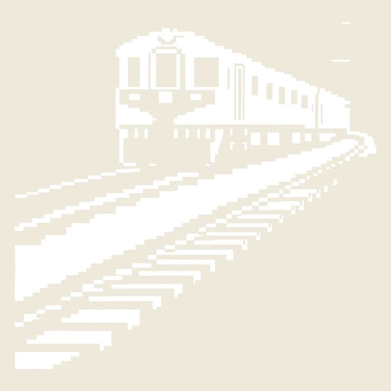 Chemin de fer Pixel Art