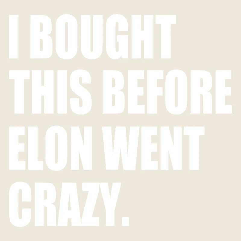 i bought this before elon went crazy