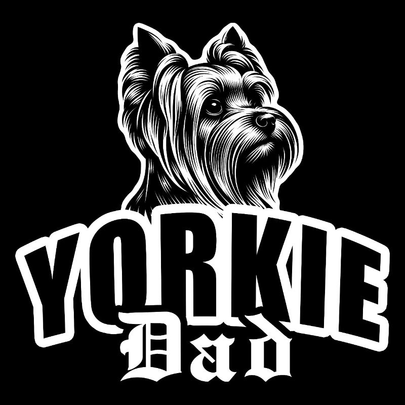 « Yorki Dad » avec tête de chien