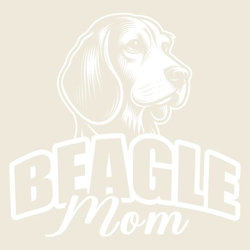 « Beagle Mom » avec tête de chien