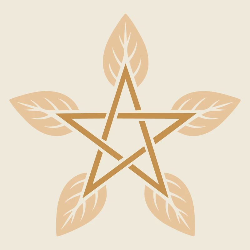 Leaf Pentagram - Nature & Elemental Magic