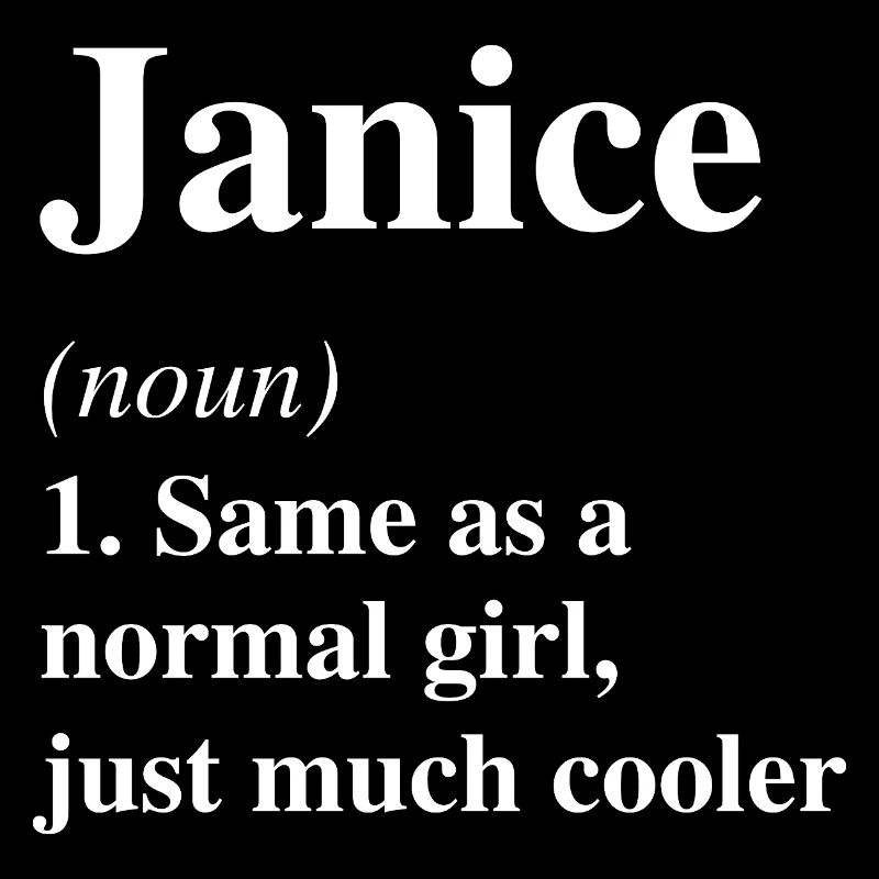 Janice Définition Cool Nom Dicton Cadeau