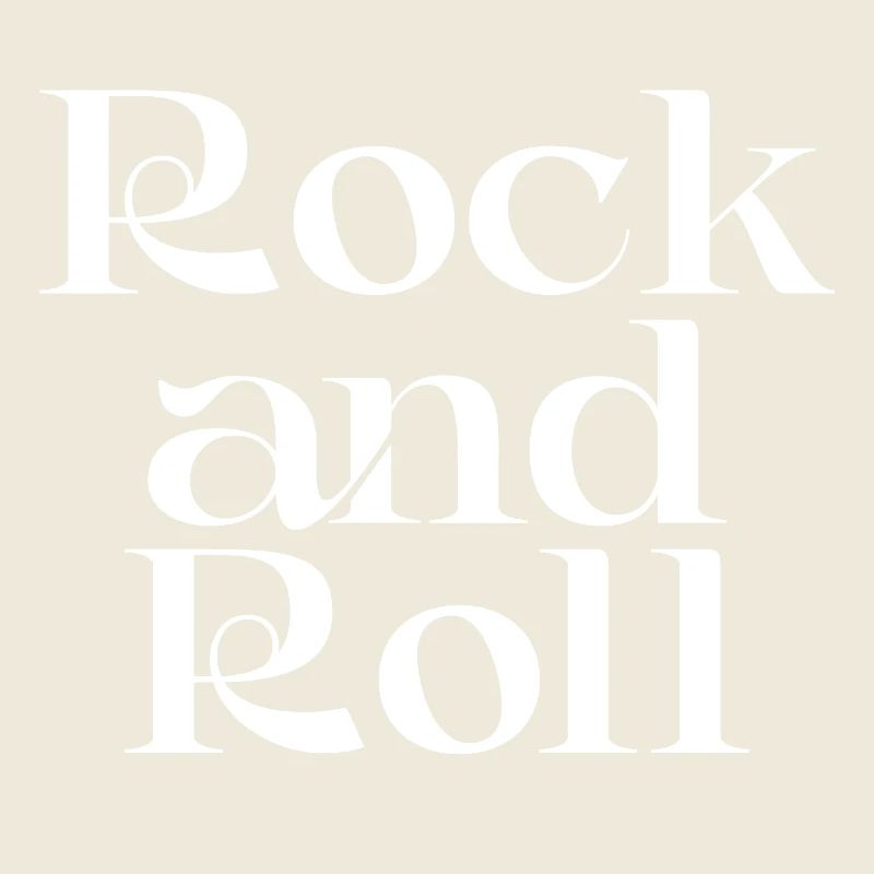 Conception typographique vintage rock and roll