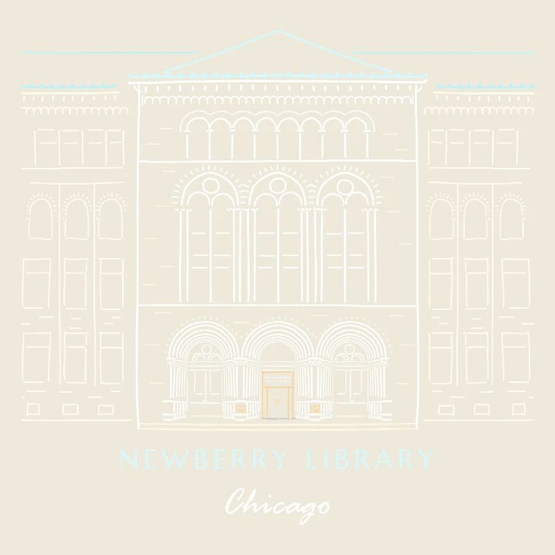 Historisches Chicago Bibliotheksdesign