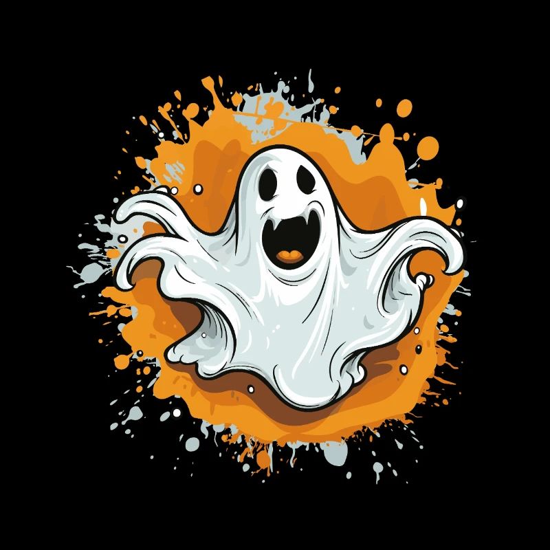 Spukgeist auf Farbsplash