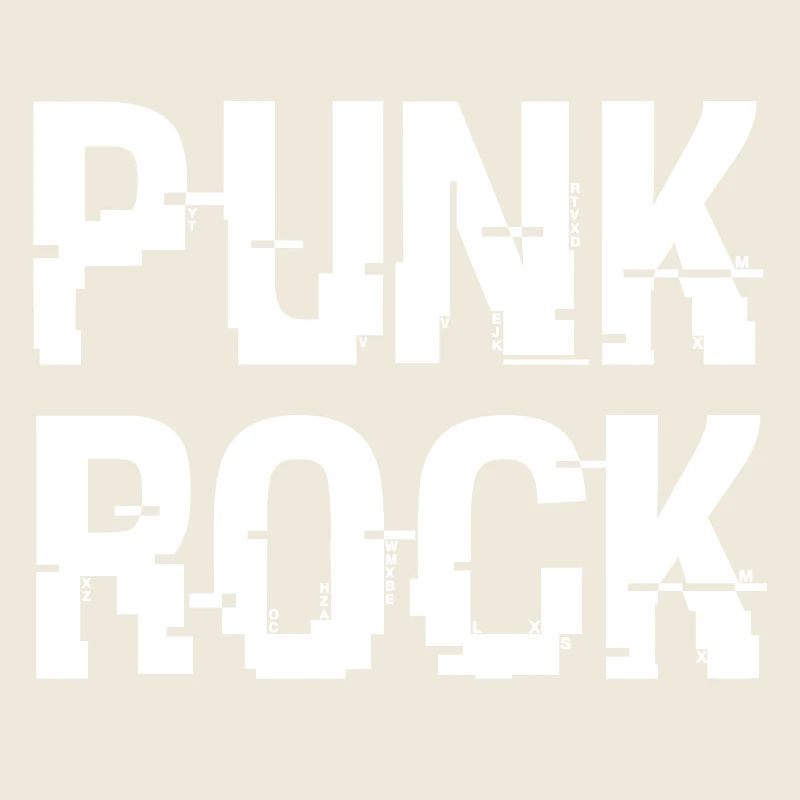 Punk Rock Distressed Typography