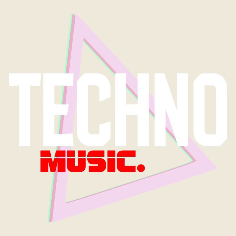 Techno Neon Dreieck Puls