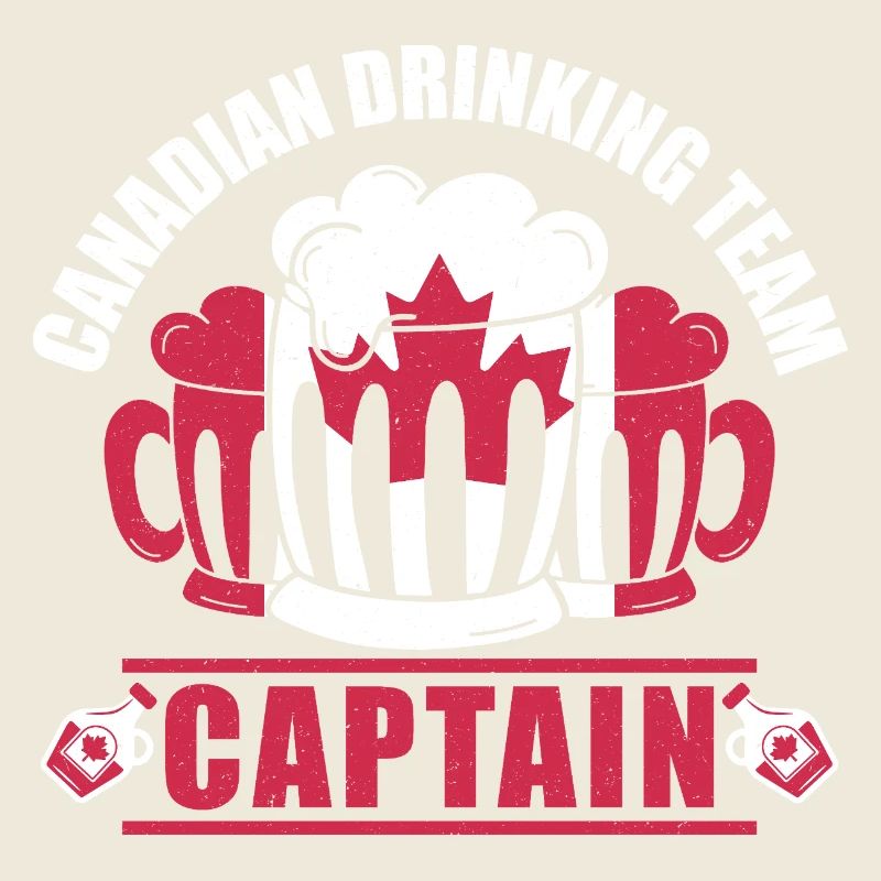 Chope de bière Canada Captain Maple Leaf Party Design
