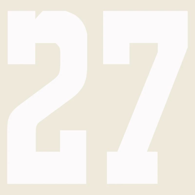 Ziffern 27 Kontrast-Design
