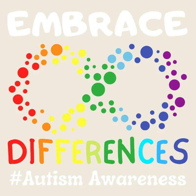 Umarme Unterschiede Autismus-Bewusstsein unendlich