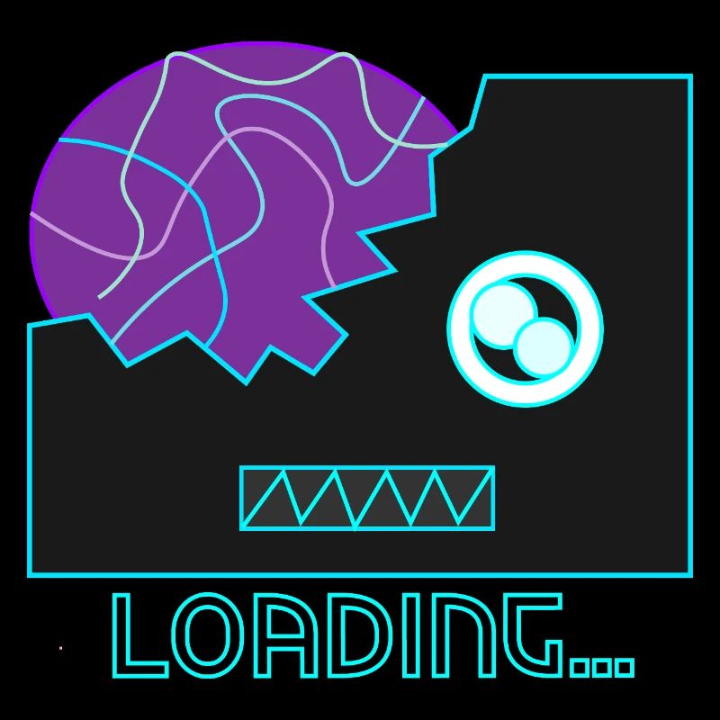 Cyberpunk Roboter-Neon