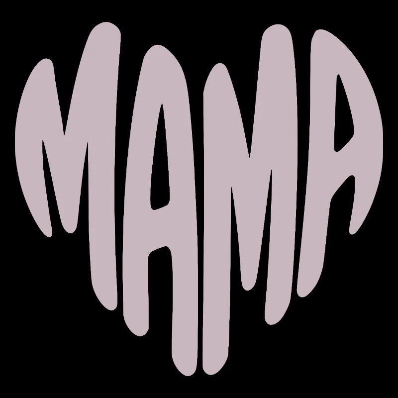 Mama Herz Typografie
