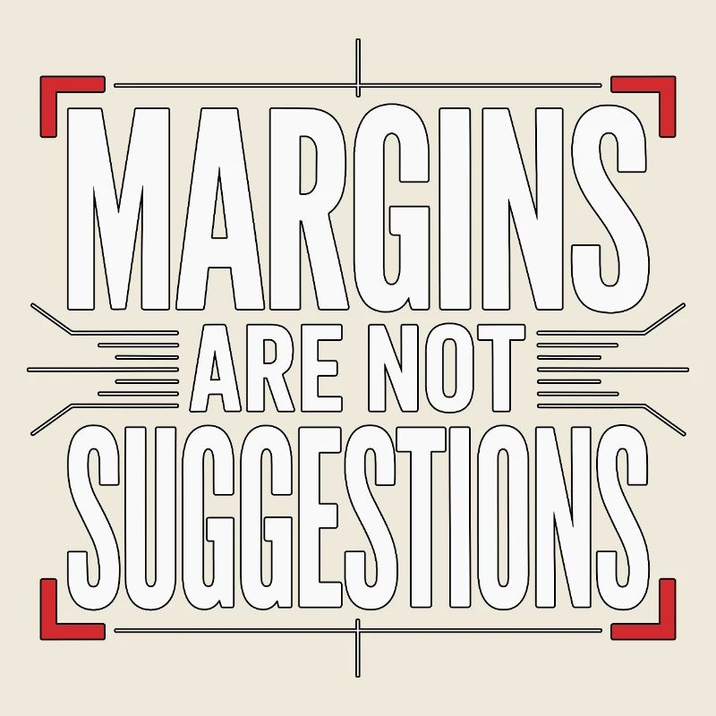 Les marges du designer d’impression sont des designers experts en impression