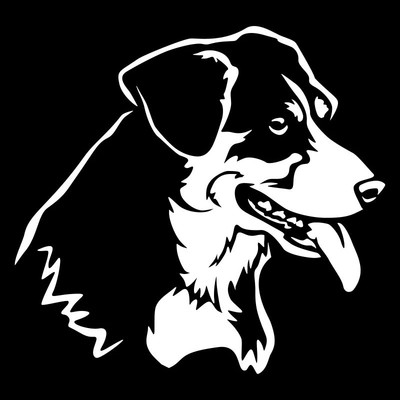 Entlebucher Sennenhund Kopf "Black Edition"