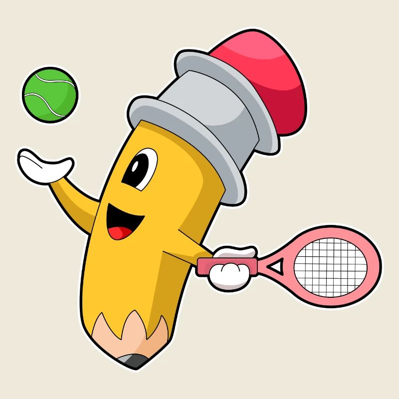Pencil Tennis Racket