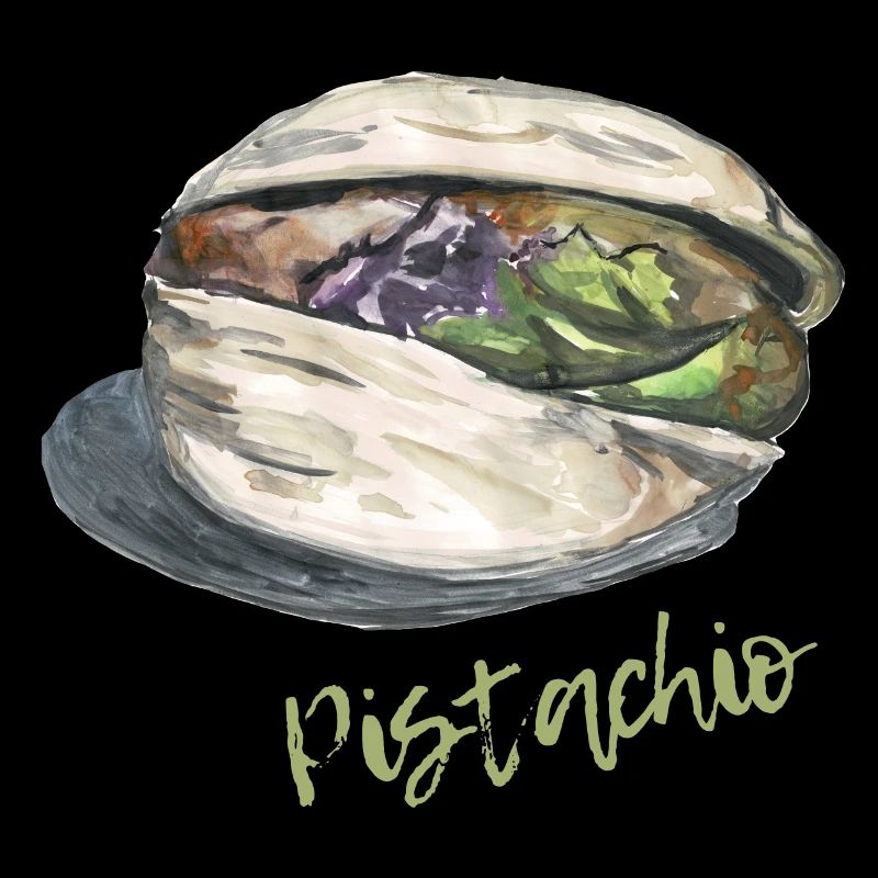 Pistachio Shell Illustration